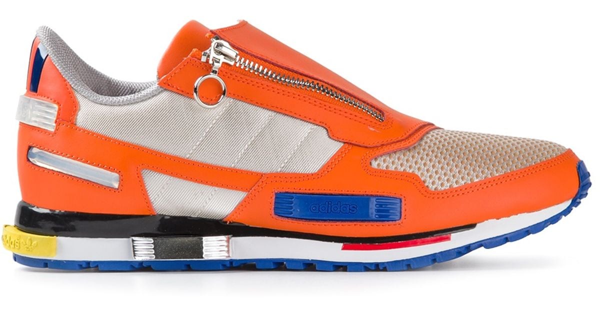 adidas By Raf Simons Zip Trainers in Yellow \u0026 Orange (Orange) for Men - Lyst