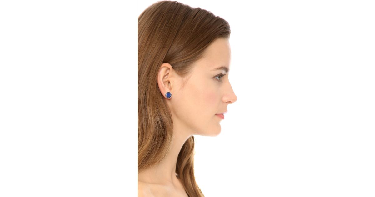 Lyst Marc By Jacobs Enamel Logo Disc Stud Earrings Shire Lyst Marc By Jacobs Enamel Logo Disc Stud Earrings Shire In Blue