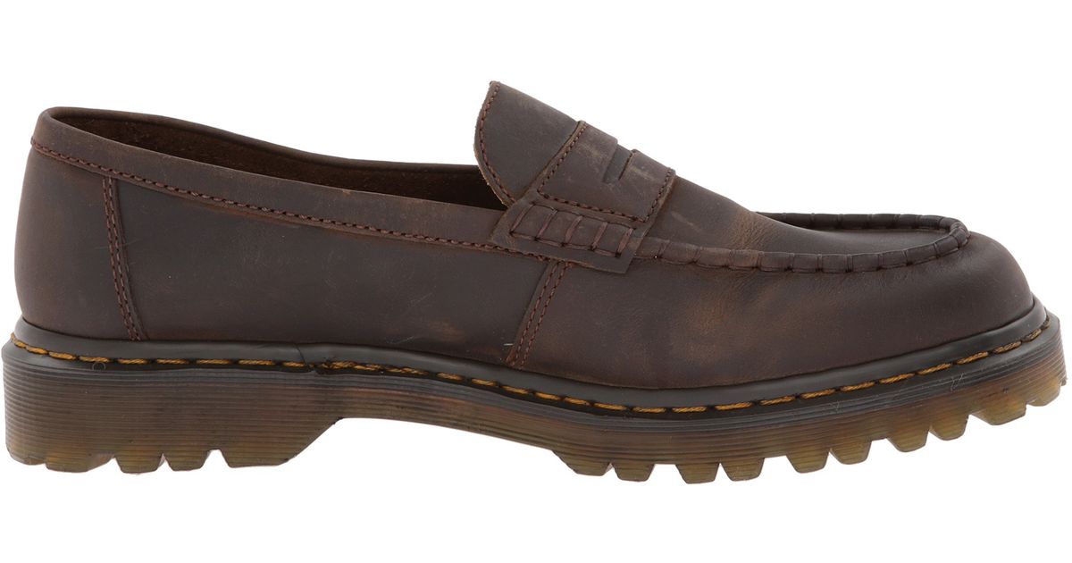 dr martens brown loafers