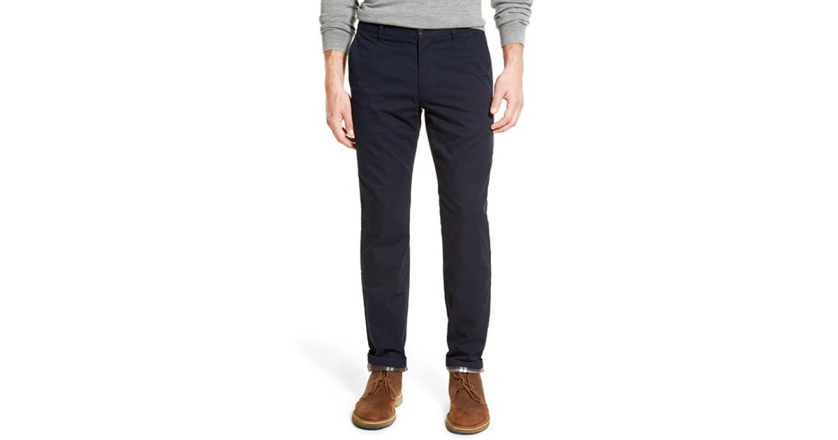 bonobos flannel lined chinos