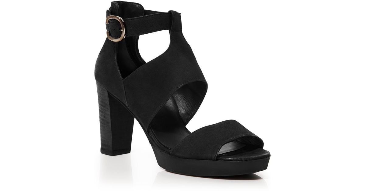 paul green black sandals