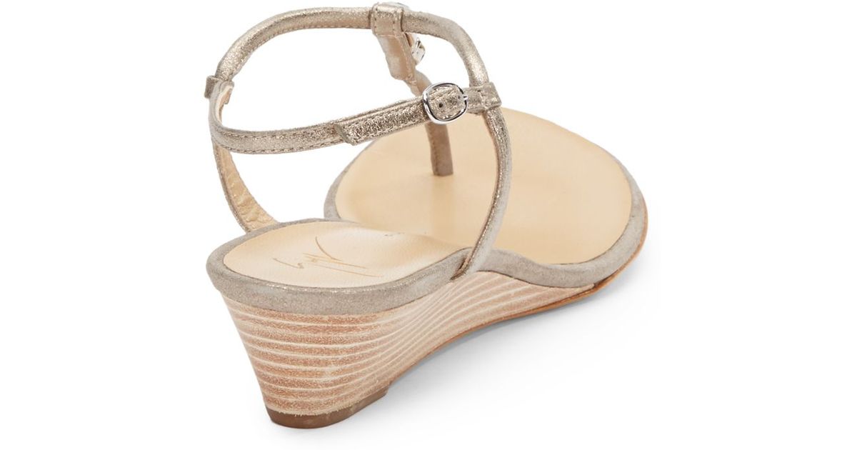 low wedge thong sandals
