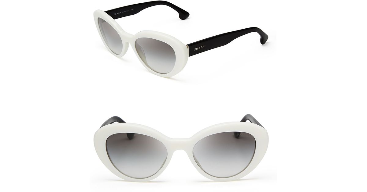 prada black and white sunglasses