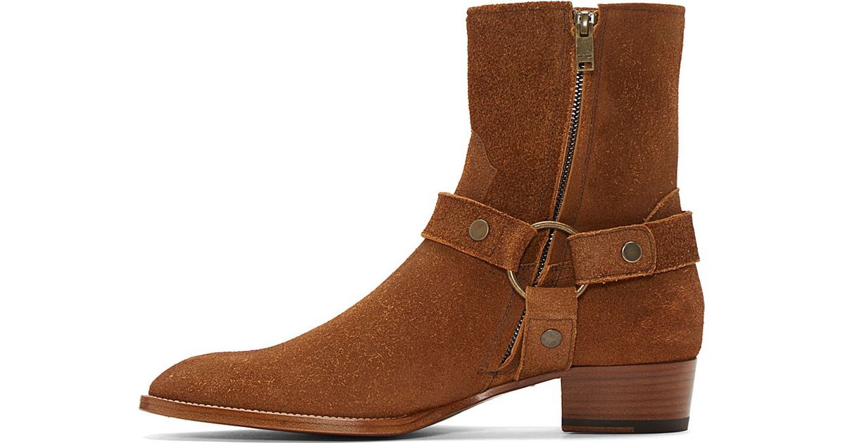 saint laurent suede wyatt