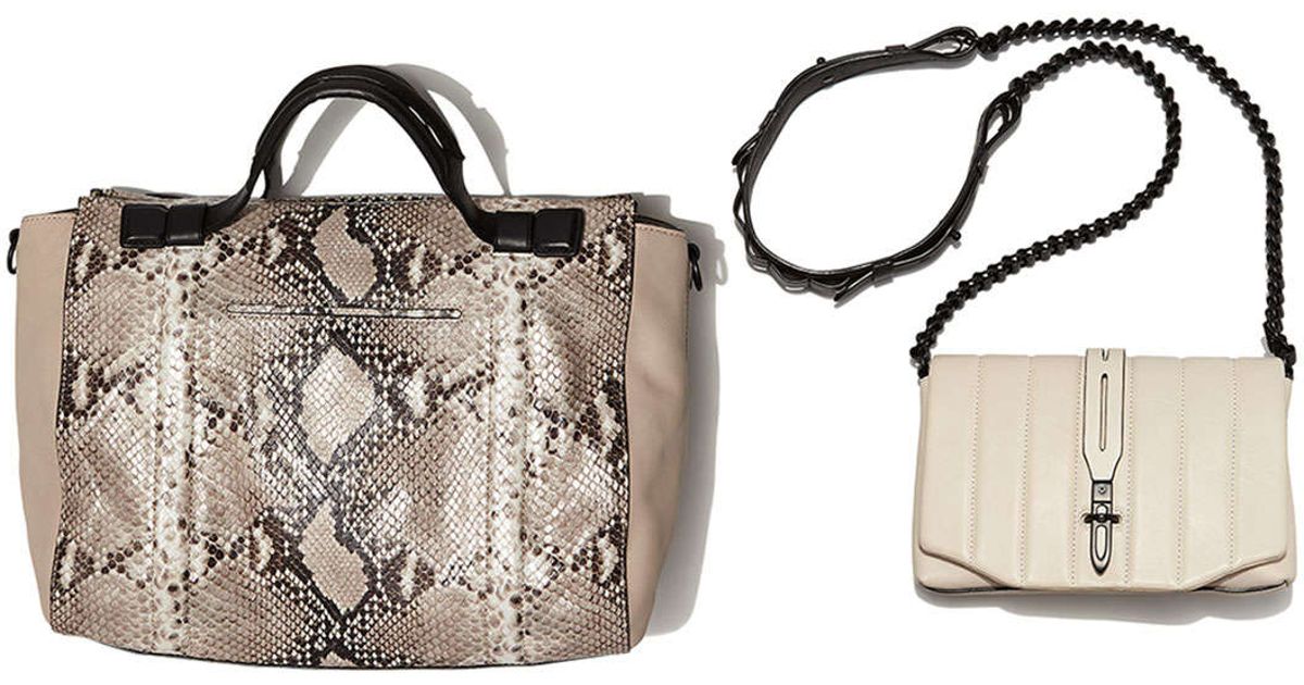 Rag & Bone Enfield Mini Leather Shoulder Bag in White Lyst