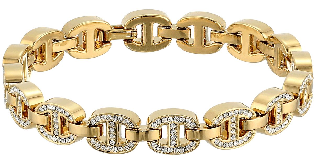 Michael Kors Maritime Pave Link Bracelet In Metallic Lyst