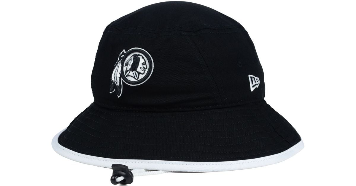 KTZ Washington Redskins Nfl Black White Bucket Hat for Men | Lyst