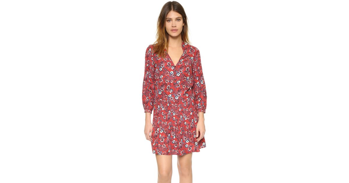 veronica beard red dress