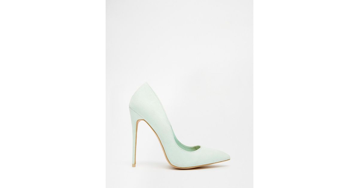 mint green court shoes
