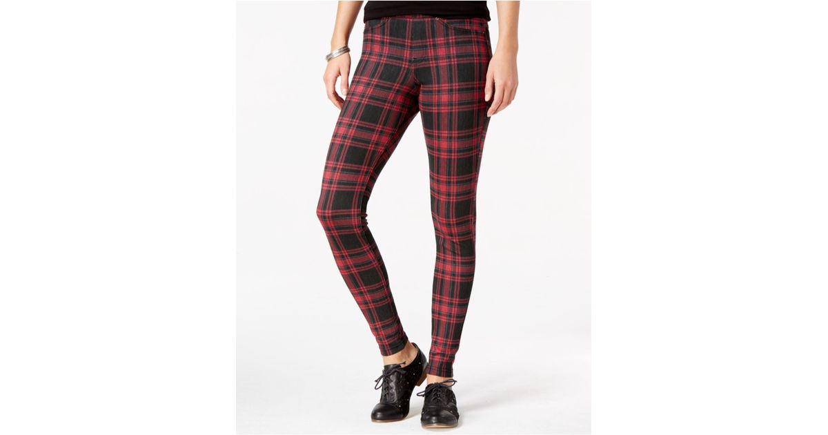 hue plaid leggings