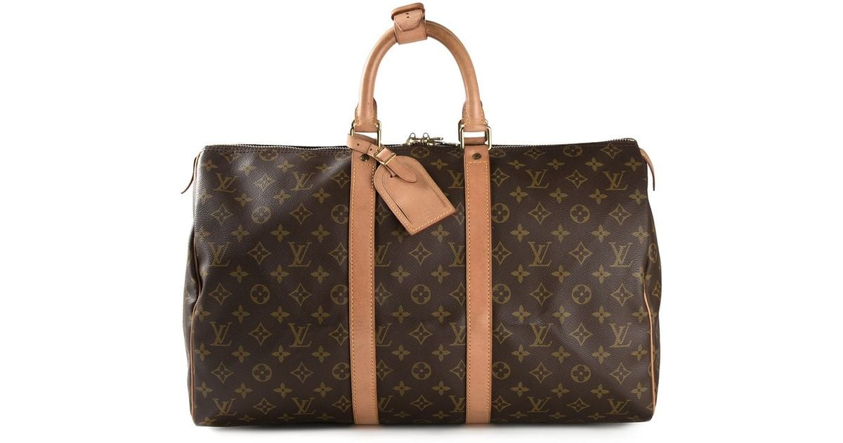 Louis Vuitton 'Keepall 45' Travel Bag in Brown for Men Lyst UK