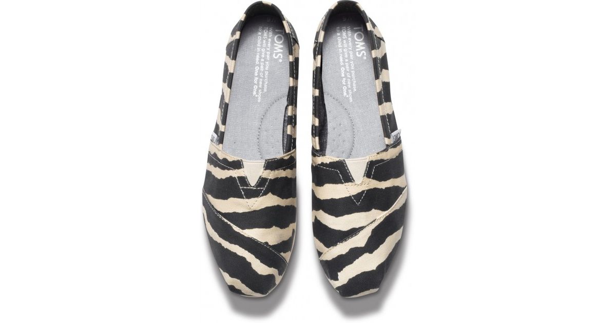 toms zebra shoes