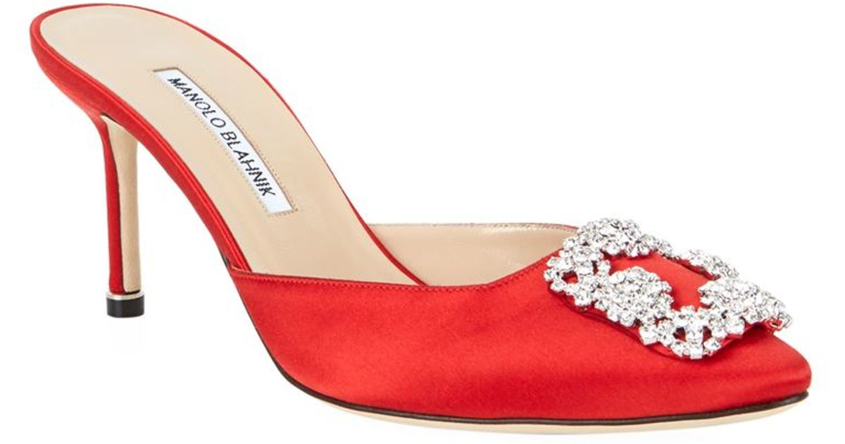 manolo blahnik hangisi flat mule