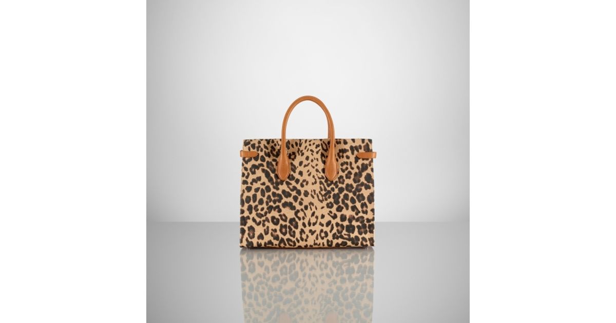 ralph lauren leopard bag