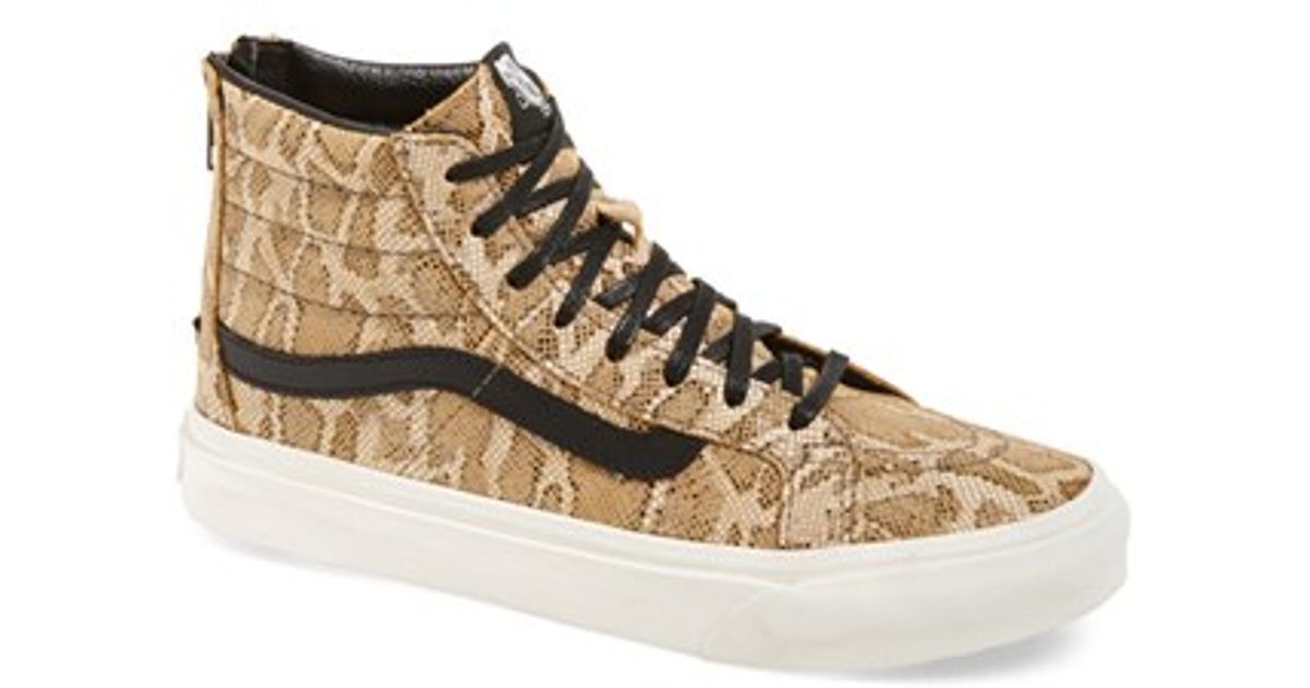 snakeskin vans sk8 hi