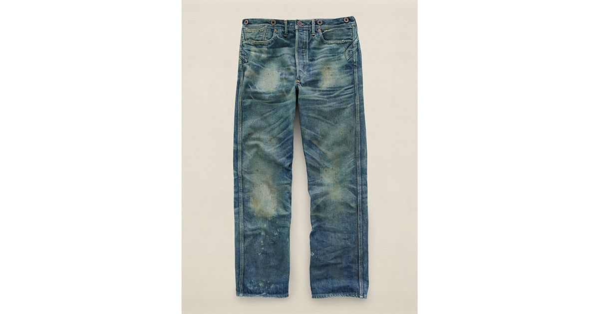 rrl buckle back jeans
