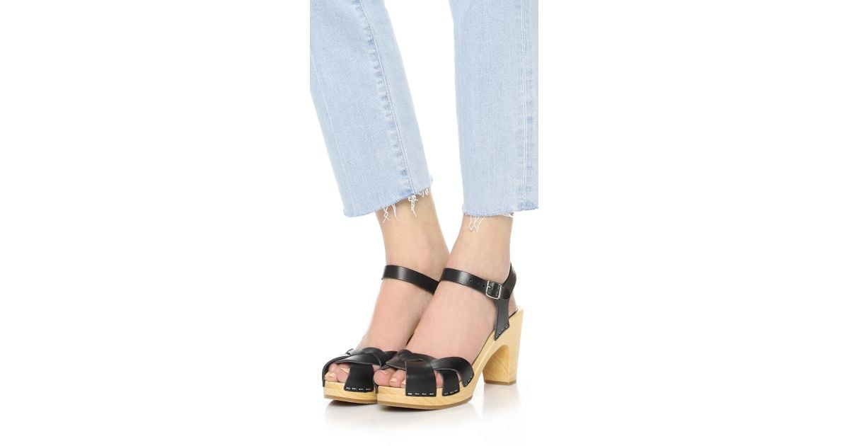 swedish hasbeens buckle sandal