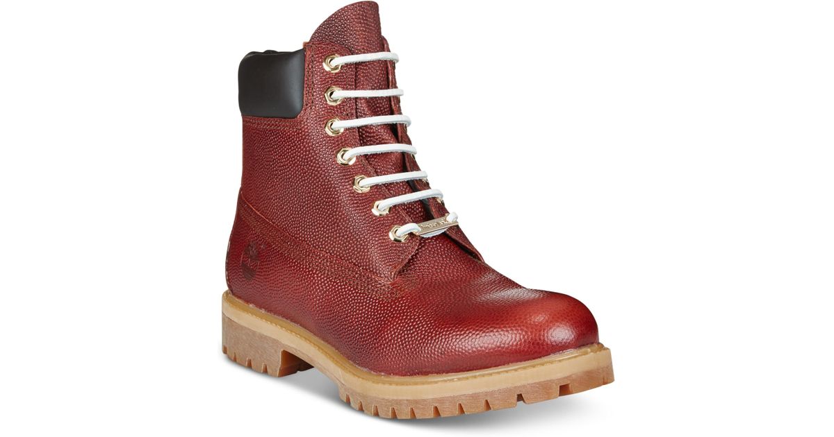 football leather timberlands
