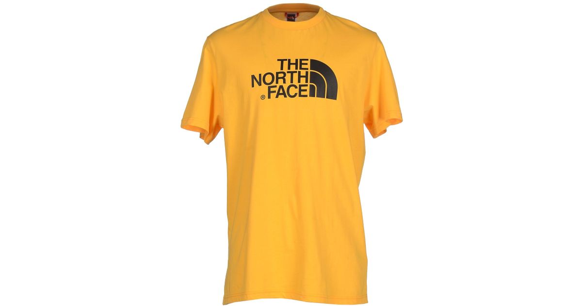 north face yellow top