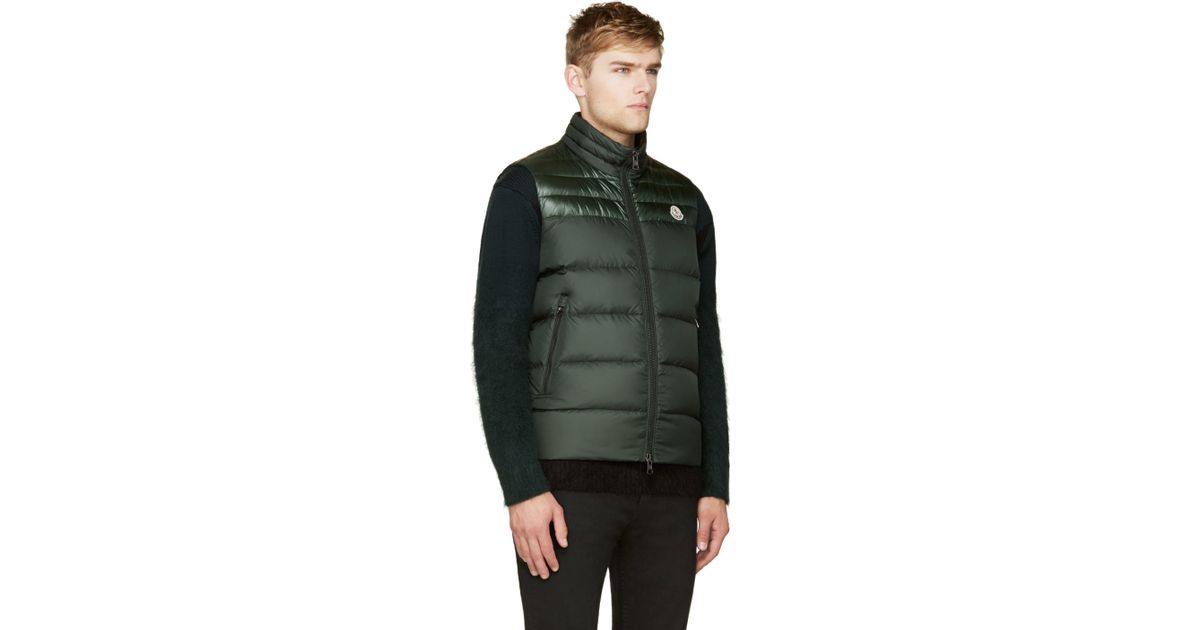 moncler green vest moncler green vest