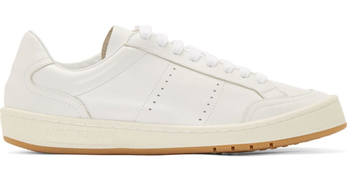 Umit Benan White Leather Classic Tennis Shoes for Men - Lyst