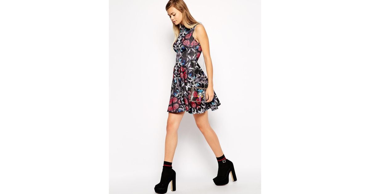 asos butterfly dress