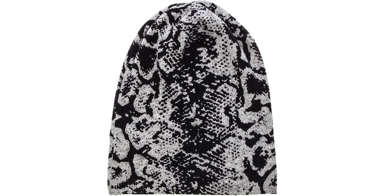 Snake Print Beanie