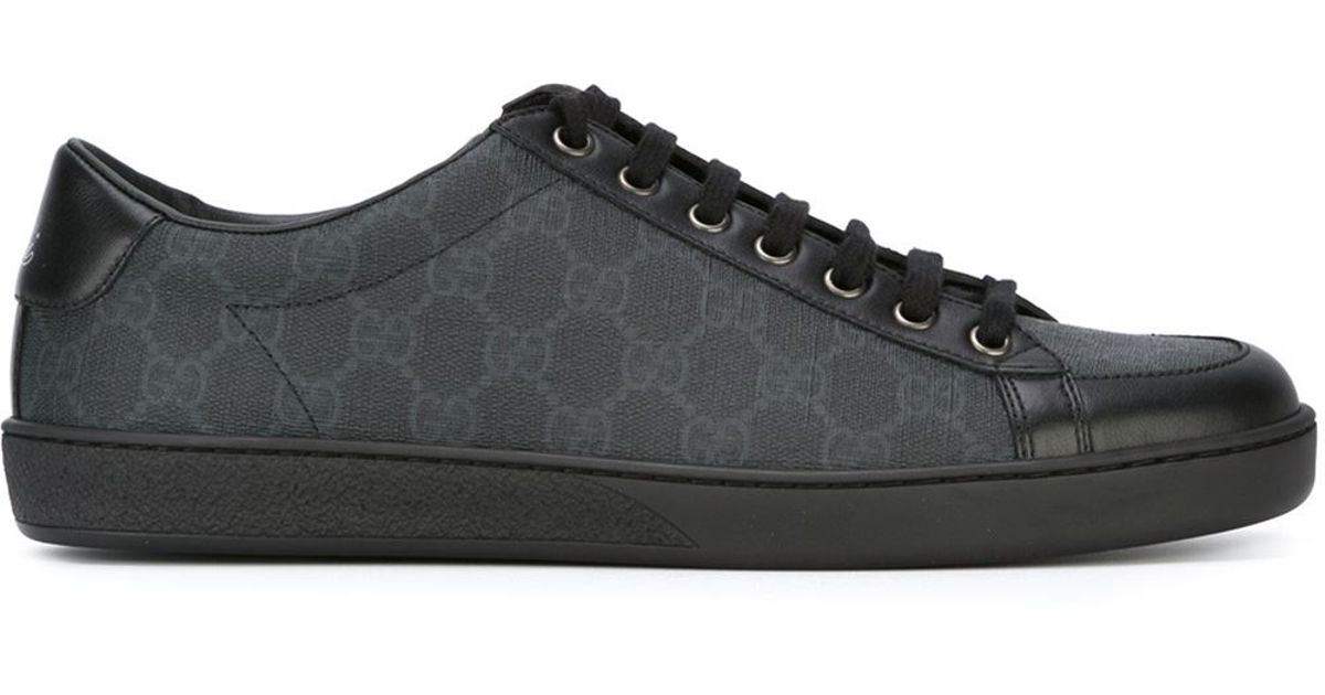 gucci all black sneakers