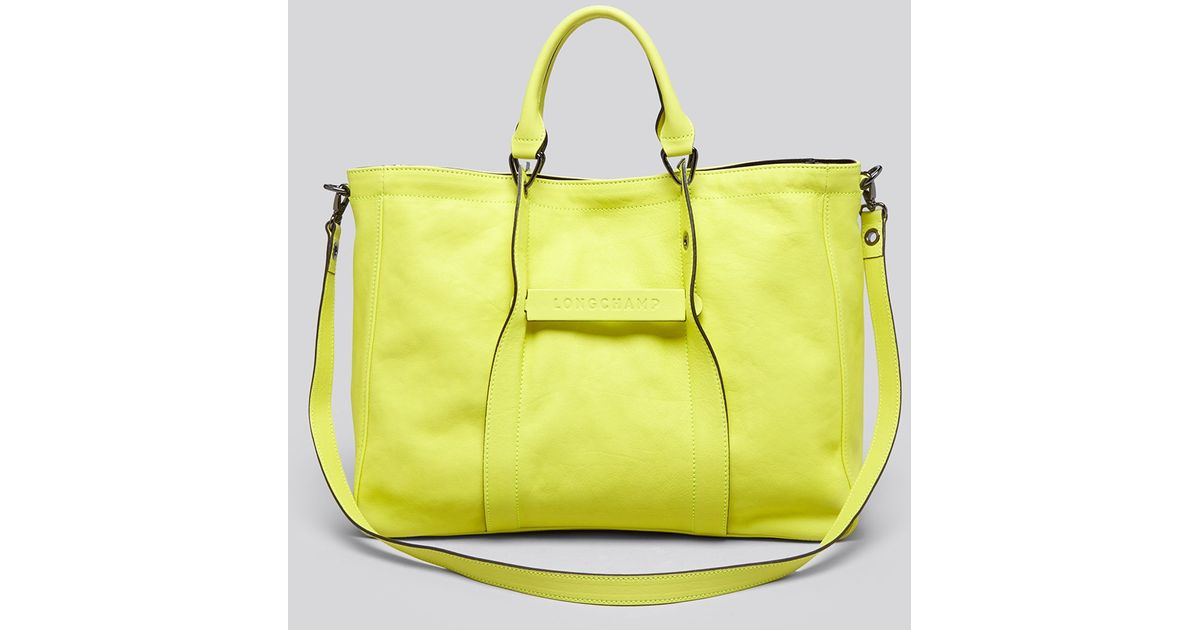 longchamp net bag yellow