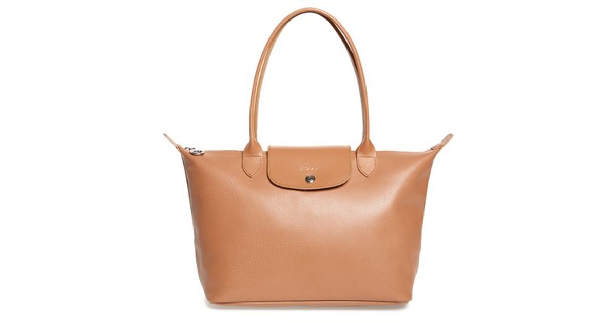 longchamp le foulonne leather tote