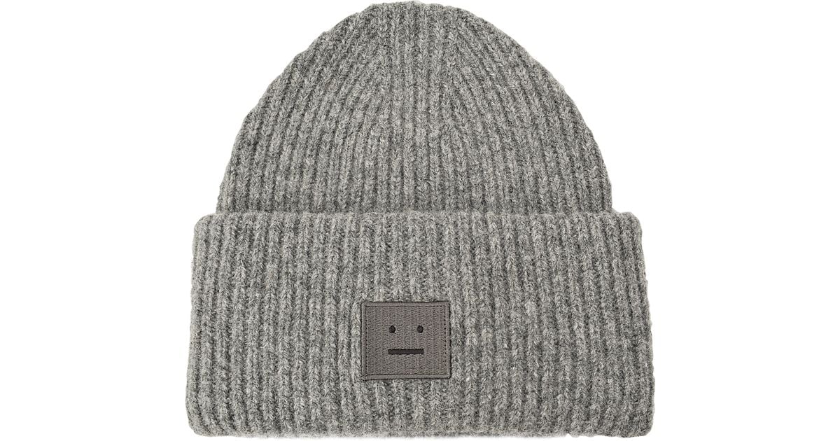 acne studios hat grey