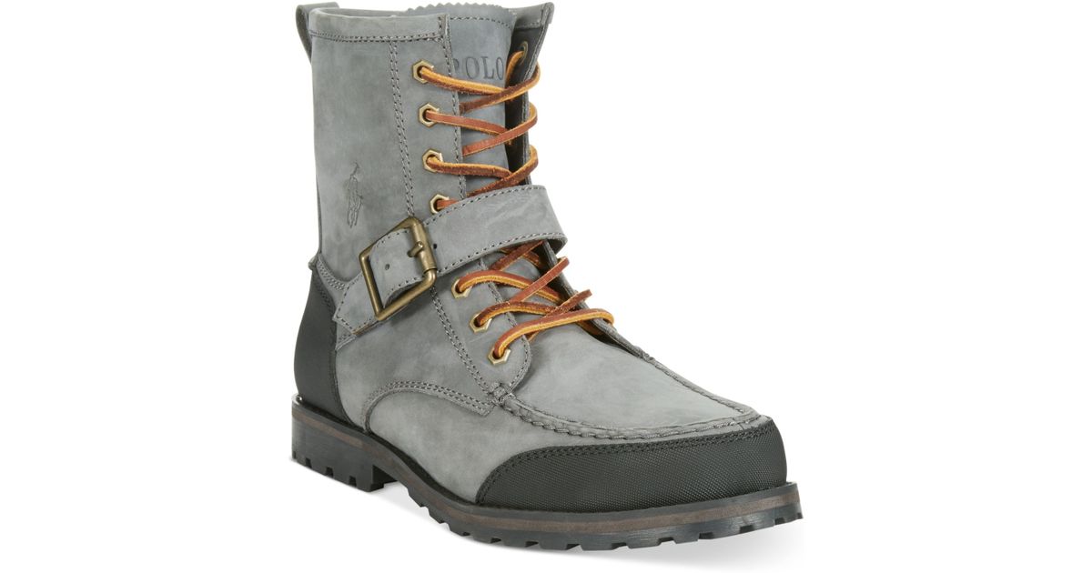 gray polo boots