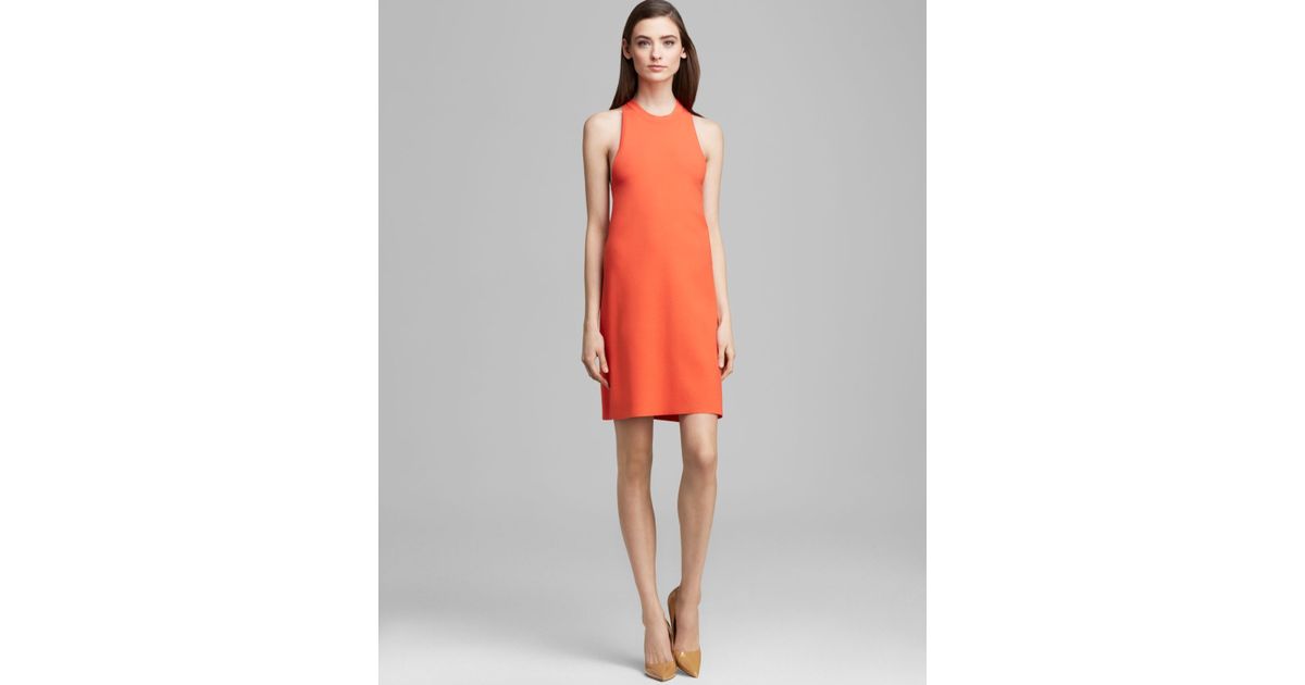 theory orange dress