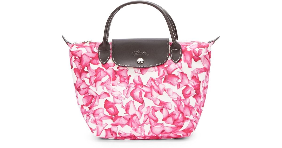 longchamp pink tote