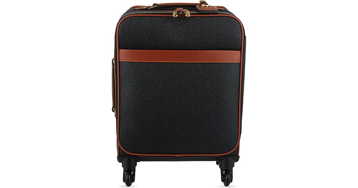 Mulberry Scotchgrain Fourwheel Trolley Suitcase 55cm in Black Lyst UK