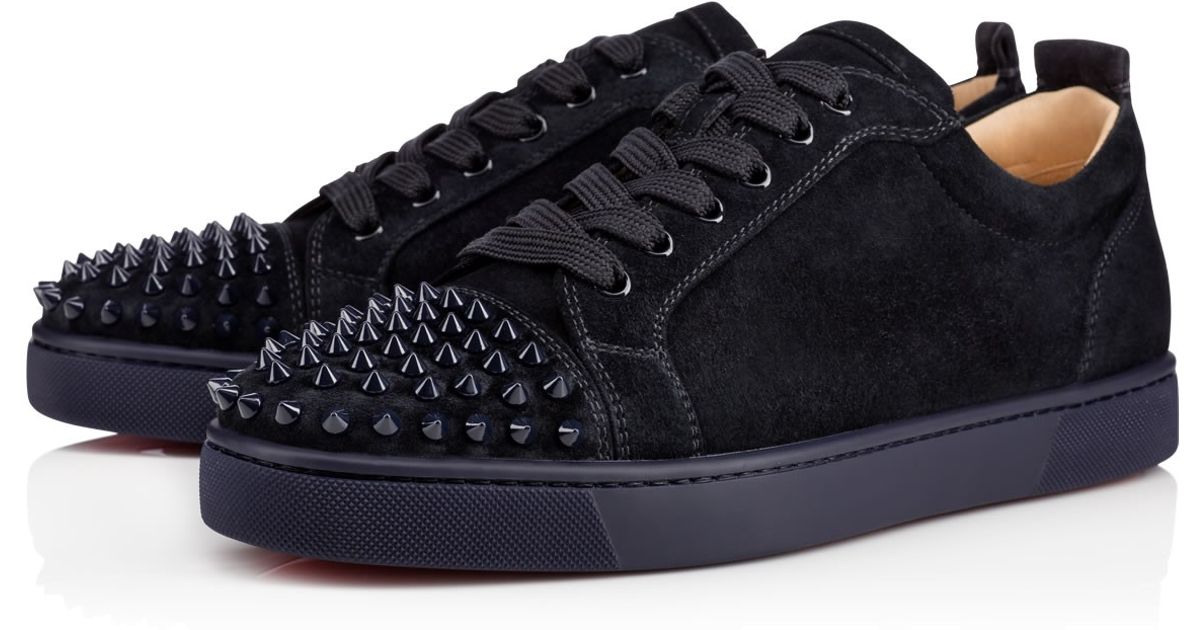 christian louboutin louis flat veau velours/spikes | Landenberg ...