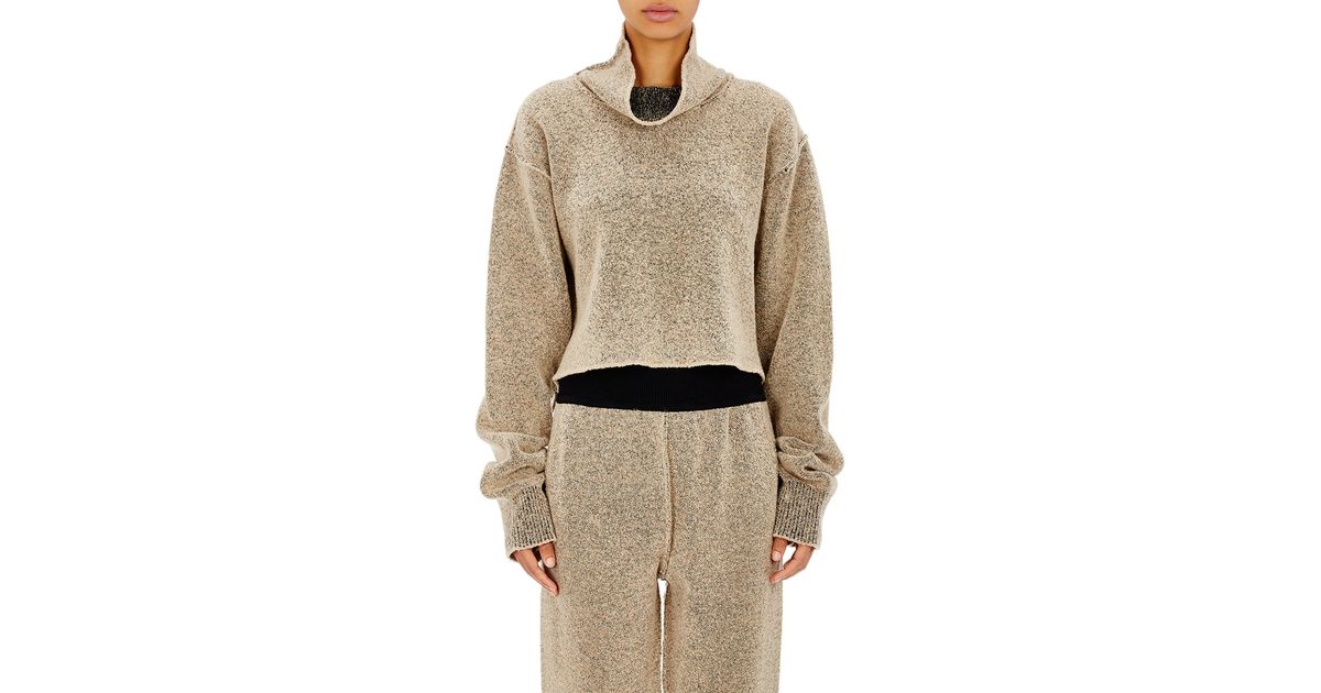 Yeezy Brown Crop Boucle Turtleneck S Yeezy Brown Crop Boucle Turtleneck S