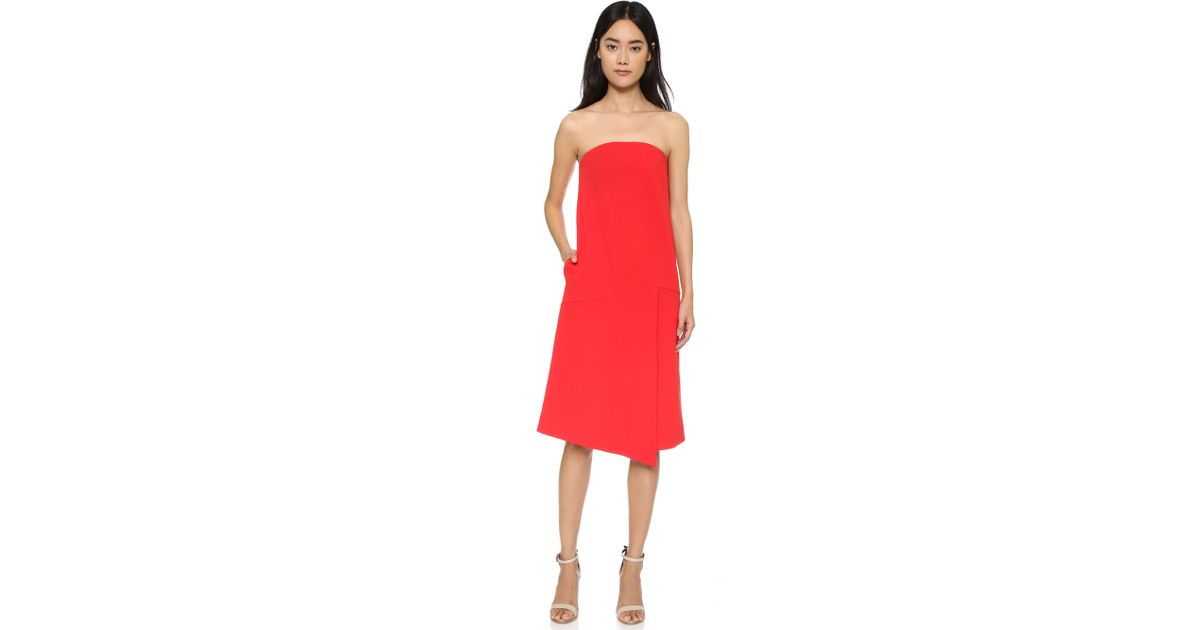 structured strapless dress