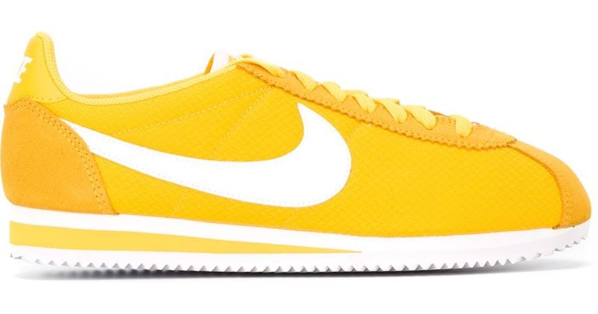Nike 'classic Cortez 15 Nylon' Sneakers in Yellow & Orange (Yellow