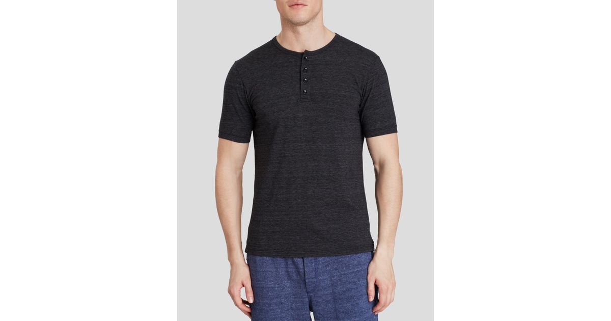 Goodlife Mens Heathered Henley Tee