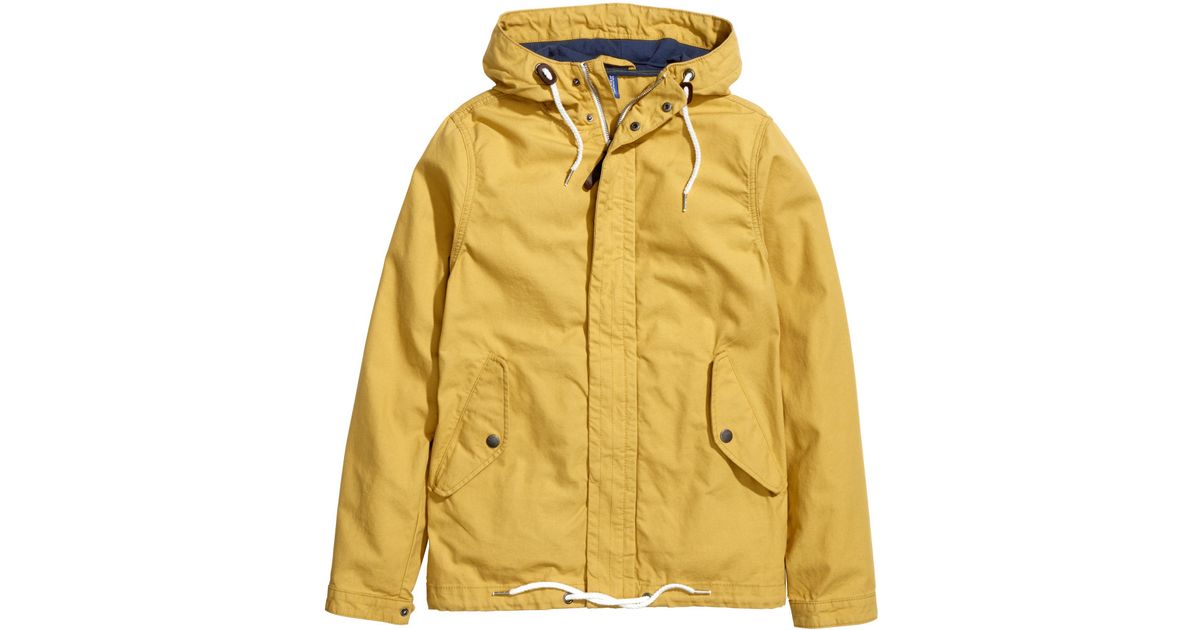 yellow canvas jacket