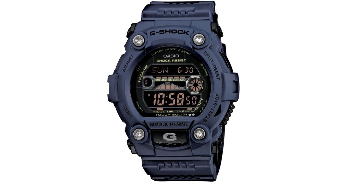 navy blue g shock mens