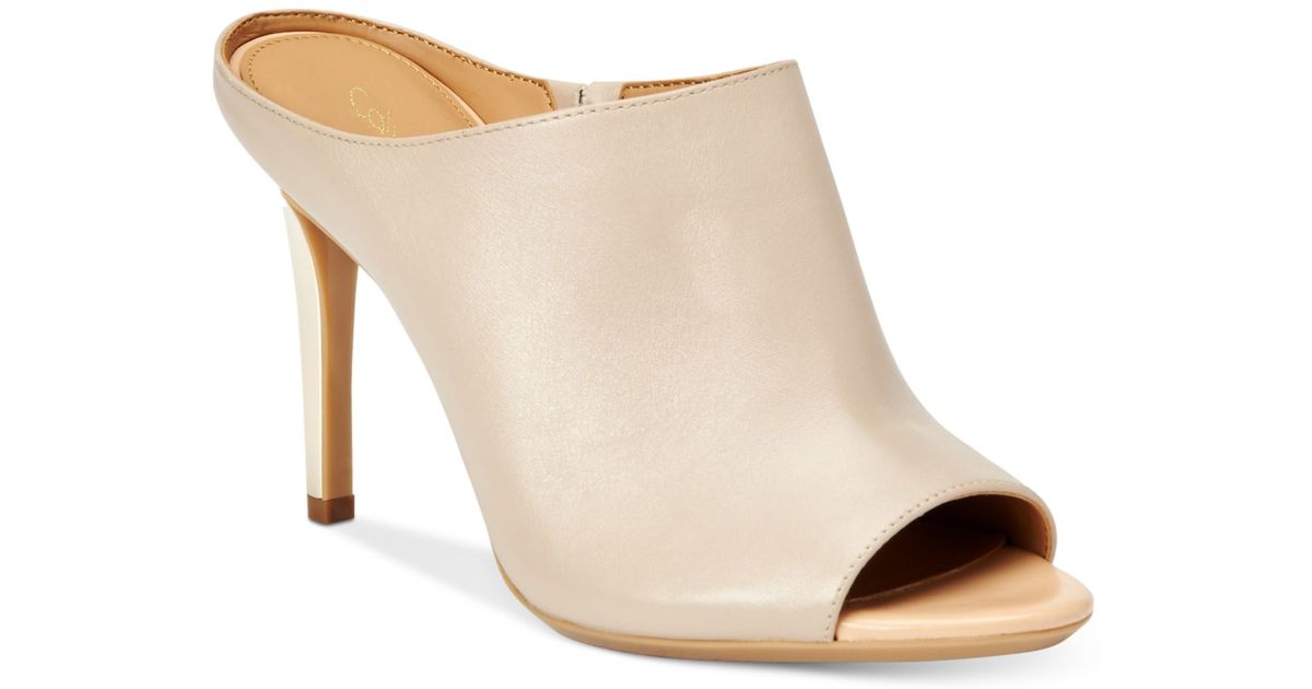 calvin klein peep toe heels
