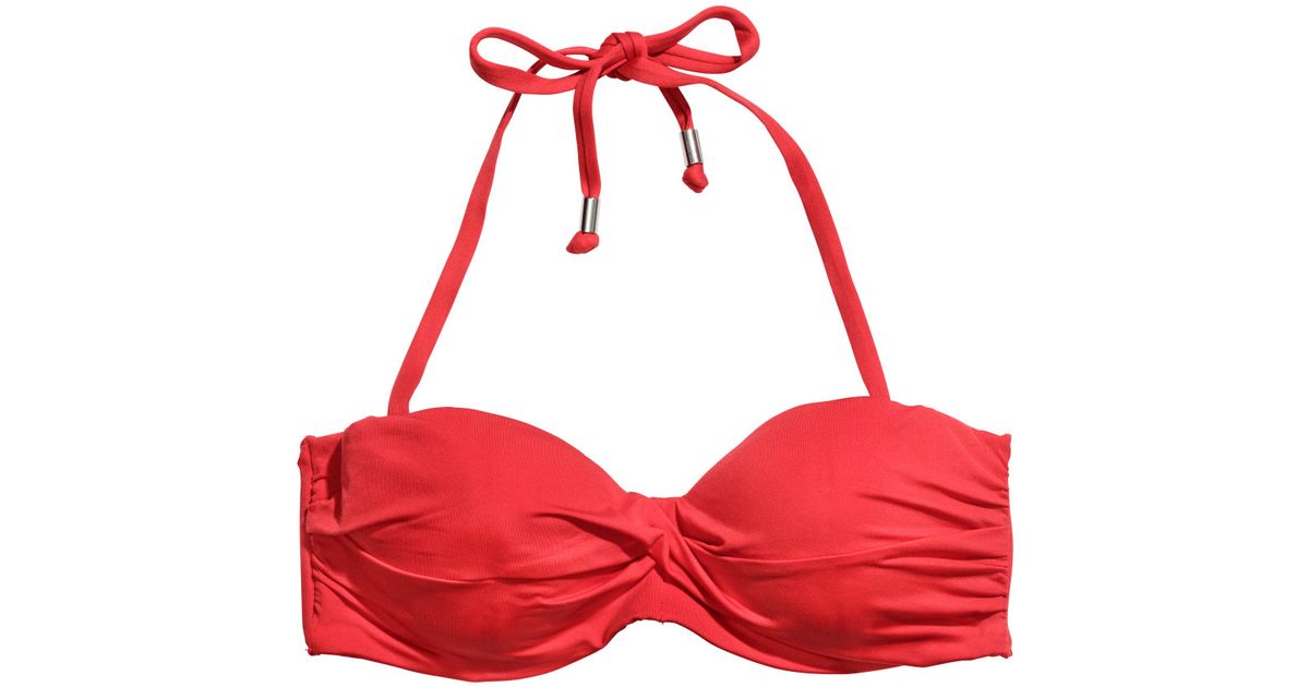 h&m red bikini