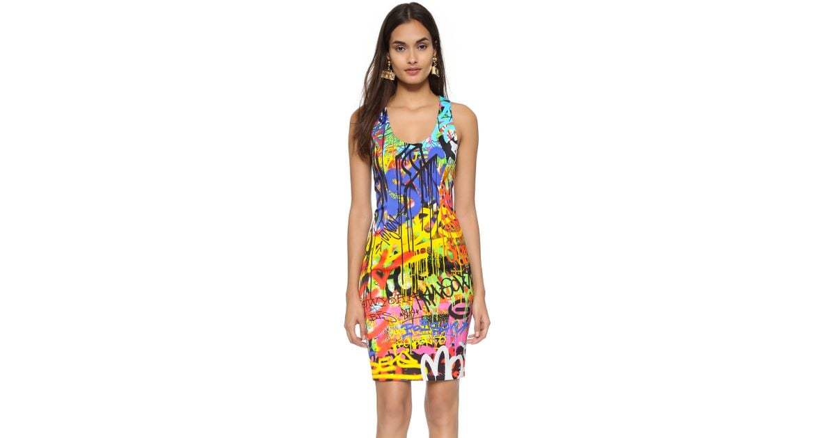Moschino graffiti dress clearance