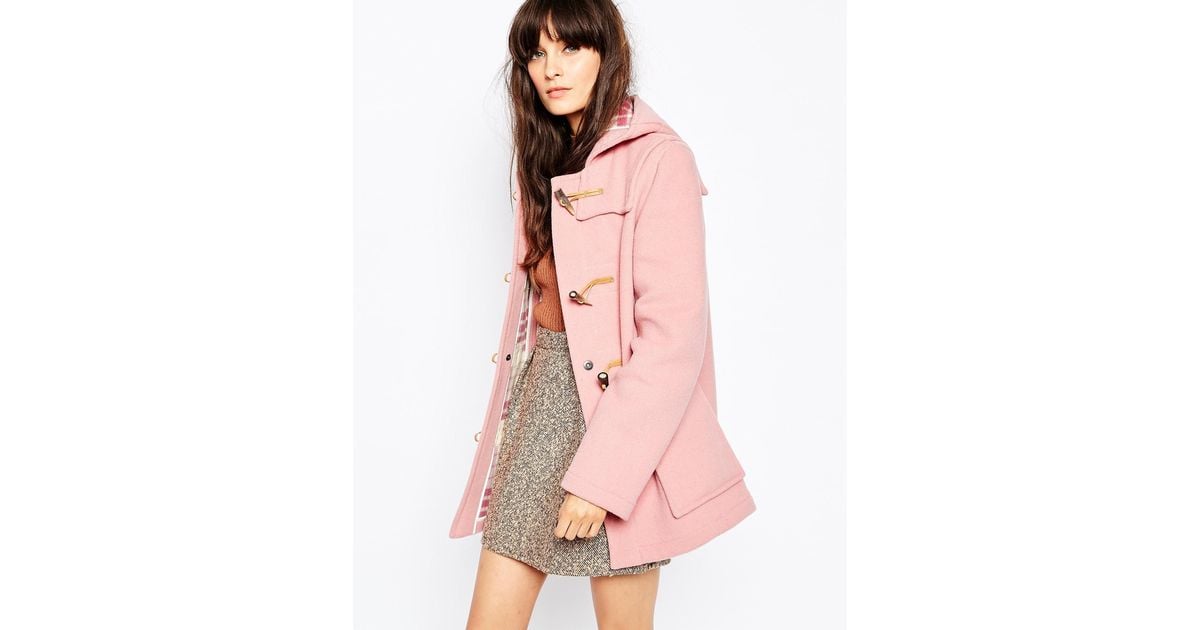 pale pink wool coat