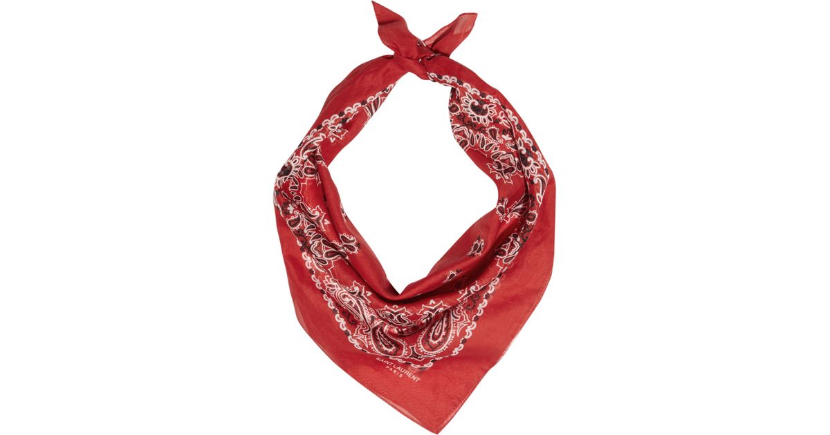 red paisley scarf