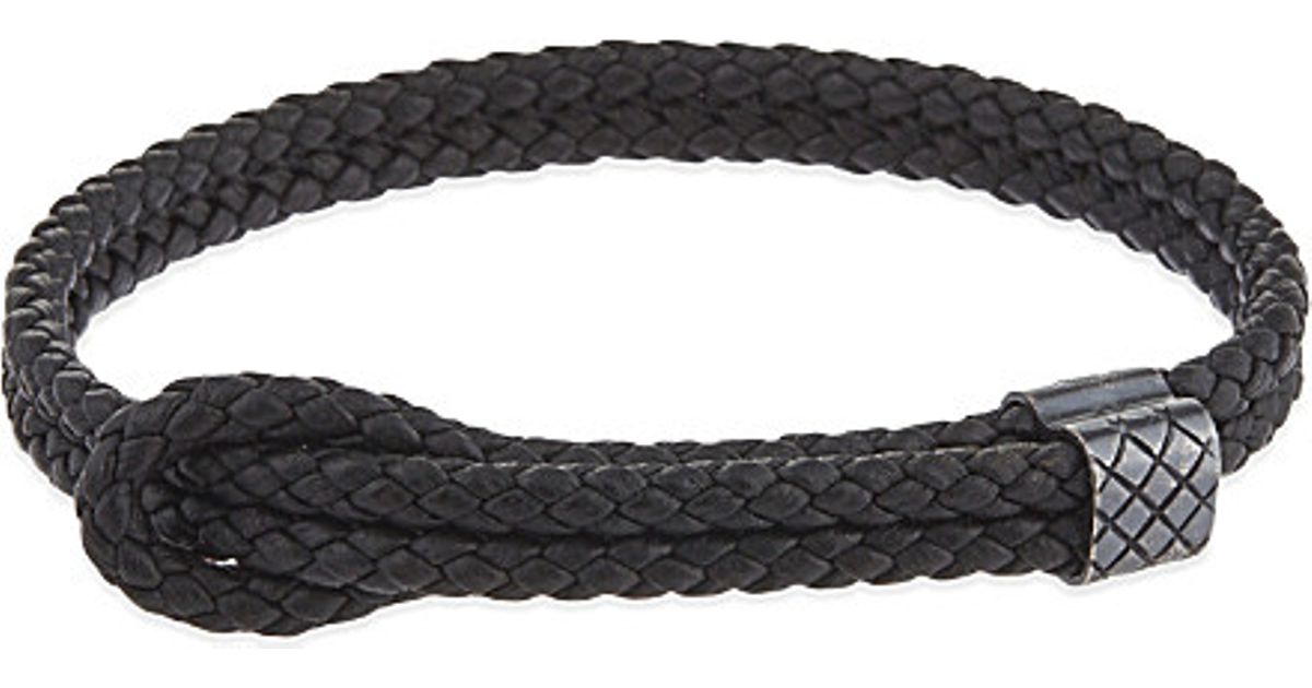 Bottega Veneta Adjule Men S Bracelet In Black For Lyst