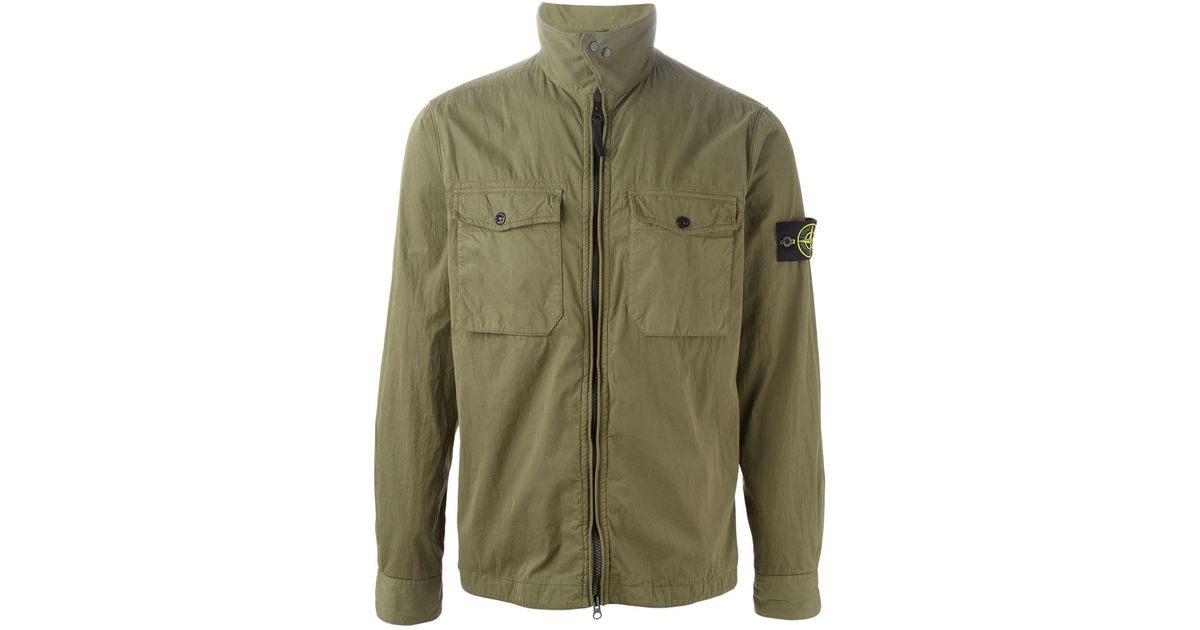 stone island cargo green