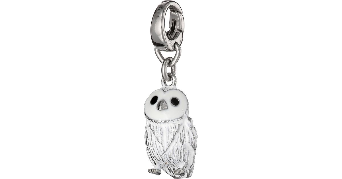 Lyst Fossil Snow Owl Charm Bracelet In Metallic